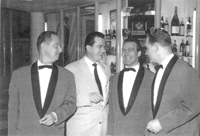Walt Miller on tour with the Hotcha Trio in 1957