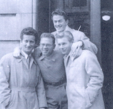 Miki Rooney & the three Swiss in New York 1948